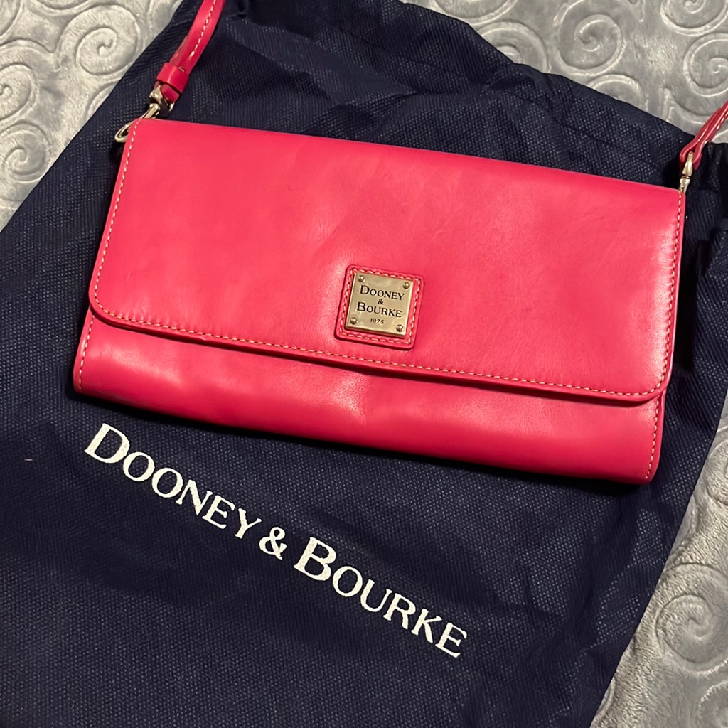 Brand New Hot Pink Dooney  Bourke Clutch